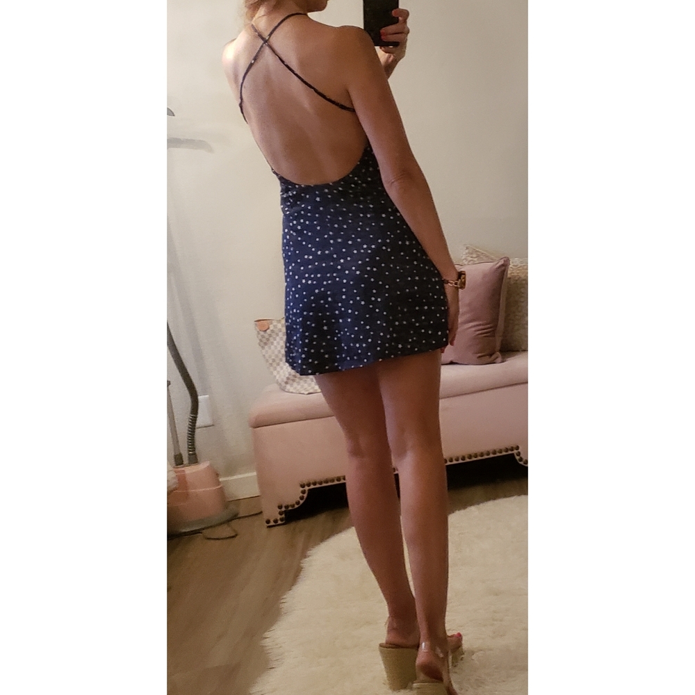 By the Way Stassia Halter Dress in Navy Star - Picture 10 of 10